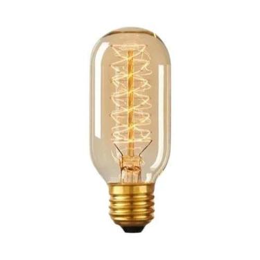 Imagem de Lâmpada Incandescente Vintage Edison ST64 G80 G95 T10 T45 E27 40W Dime
