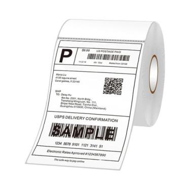 Imagem de Rolo De Etiquetas Térmicas Autoadesivas Para Impressora De Uso Geral, 