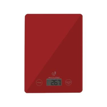 Imagem de Balança de Cozinha Digital 5 Kg Up CE118 Receita Precisão, Vermelho