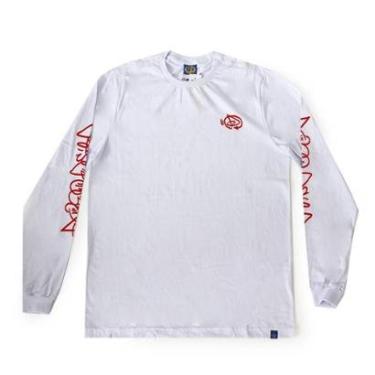 Imagem de Camiseta Manga Longa Drop Dead Drawer - Branco-Masculino