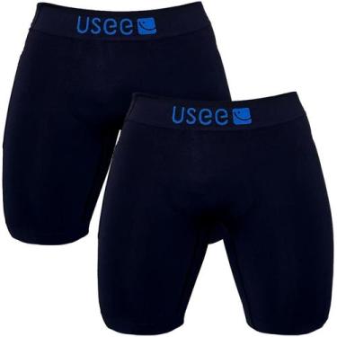 Imagem de Kit 2 Bermudas Térmica Sem Costura Com Bolso Lateral Usee Brasil, Pret