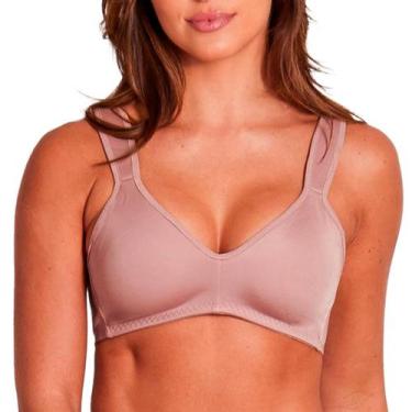 Imagem de Sutiã Flex Power Alta Compressão Sem Bojo Plus Duloren, Castanho, 50