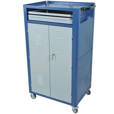 Imagem de Rack Fechado R-4 para Computador 2 Gavetas com Rodízios e Compartimento Chaveado