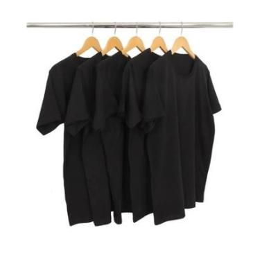 Imagem de Kit 5 Camisetas Masculinas 100% Poliéster para Sublimação Básica Lisa-Masculino