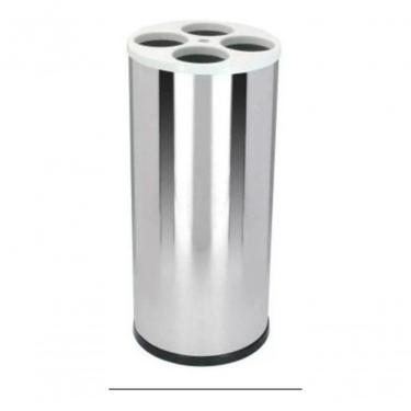 Imagem de Dispensador de Copos Descartáveis para Água 180ML 4 Tubos Capacidade Aproximada 430 Unidades Aço Inoxidável AISI 430