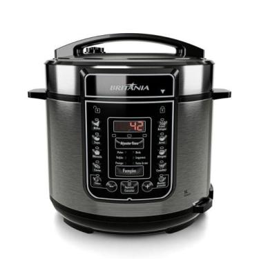 Imagem de Panela de Pressão Elétrica Britania BPP05P 5L, Preto, 220V