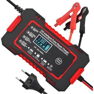 Imagem de Carregador de Bateria 12V Inteligente Automotivo com Reparação por Pul
