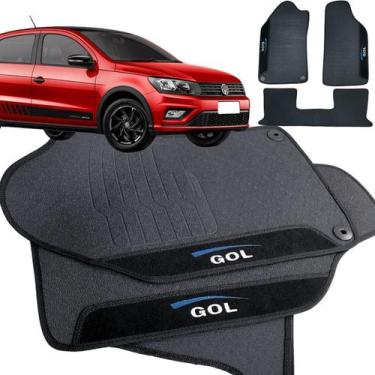 Imagem de Tapete pra Carro Borracha Gol G6 G7 2012 a 2023 3 Peças - W8 ACESSORIO