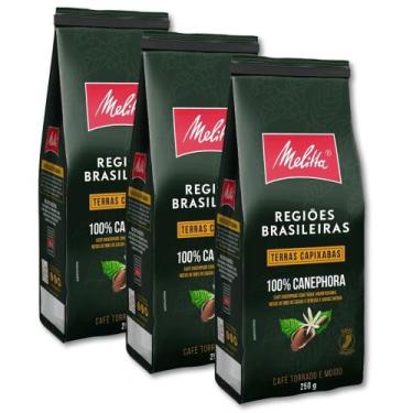 Imagem de Café Moído Melitta Terras Capixabas Kit 3 Pacotes 250g