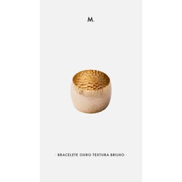 Imagem de Bracelete Ouro Textura Brilho M Loures