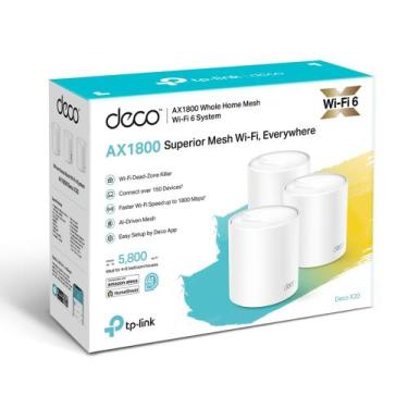 Imagem de Roteador Wifi 6 Mesh Dual Band Tp-Link Deco X20 AX1800 Wireless - 150 