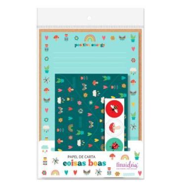Imagem de Papel de Carta Fina Ideia Coisas Boas 15,5x23cm - 4 unid. com envelope
