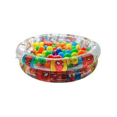 Imagem de Piscina Inflável Infantil Homen Aranha Spider-man 75x22 dyin-092 - Eti