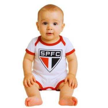 Imagem de Macacão Bebê São Paulo Tip Top Manga Curta Oficial, G