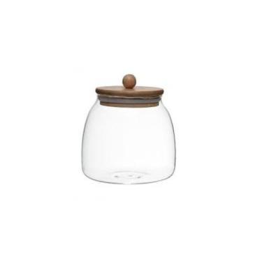 Imagem de Pote Vidro Tampa Bambu Ecokitchen 700 ml Mimo Style VD21048