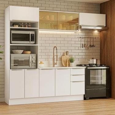 Imagem de Armário de Cozinha Completa 270 x 60 cm Branco Lux Madesa 08