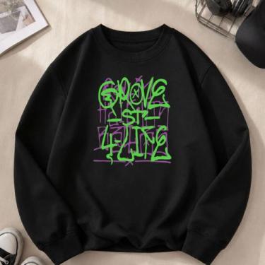 Imagem de Moletom Blusa de Frio Grossa Quente Lisa Básica GTA San Andreas Grove 