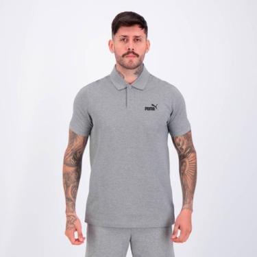 Imagem de Polo Puma Essentials No. 1 Logo Pique Cinza, G