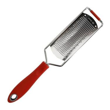 Imagem de Ralador Culinário Zester Inox Fino Profissional Grande - KE HOME, Verm