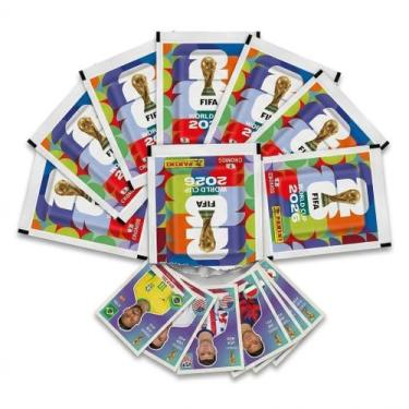 Imagem de 10 Envelopes Figurinhas Copa 2026 Panini Oficial FIFA 70 Cromos Adesiv