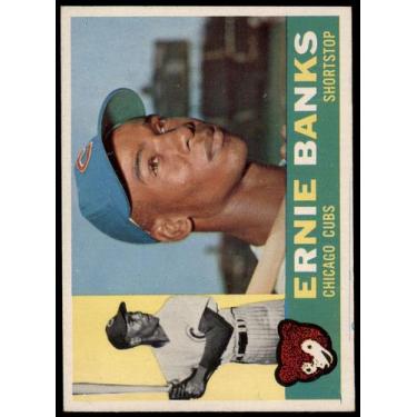 Imagem de Cromo de Beisebol Topps 1960 Ernie Banks Chicago Cubs