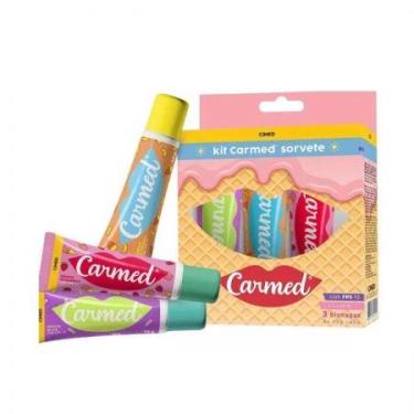 Imagem de Hidratante labial Carmed Sorvete 10g com 3 unidades