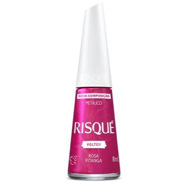 Imagem de Esmalte Metálico Risqué Voltei! Rosa Pitanga 8ml - RISQUE