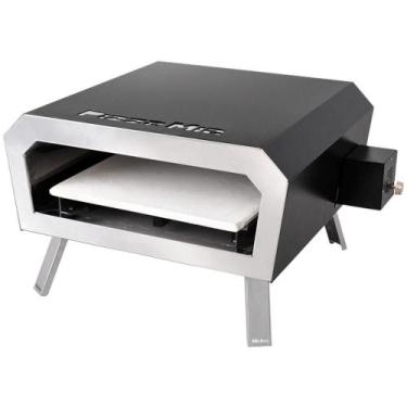Imagem de Forno de Pizza a Gás Industrial Hidro Pizza Mia, PRETO/INOX