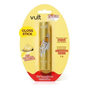 Imagem de Batom Gloss Stick Vult Hidratante Translúcido Com Glitter - Collab Bat