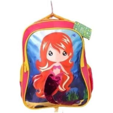 Imagem de Mochila Infantil Meninas Pequena Sereia Grande Costas Yepp