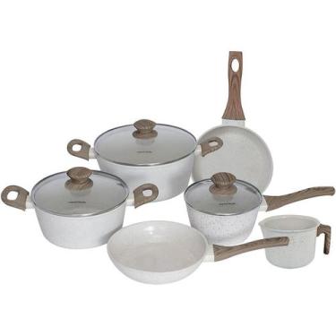 Imagem de Jogo de Panelas Com 6 Peças Mimo Style Cook Marmol 10215 PS6JM