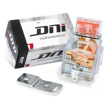 Imagem de Relé Auxiliar Com Led 40a 12v Universal Com Fusivel Dni8101 - Congratu