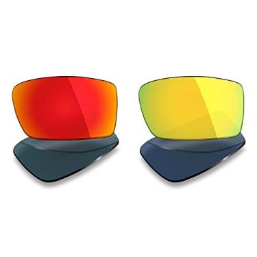 Imagem de 2 pares de lentes polarizadas de substituição da Mryok para óculos de sol Oakley Gascan – Opções