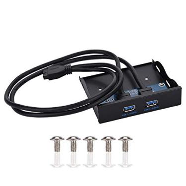 Imagem de Painel frontal USB HUB com 2 portas USB 3.0, 19 pinos para interface USB 3.0, placa de expansão de computador faça você mesmo, peças de reposição de PC para desktop