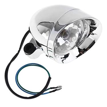 Imagem de Kokiya Universal 12V motocicleta farol retrô neblina luz auxiliar LED