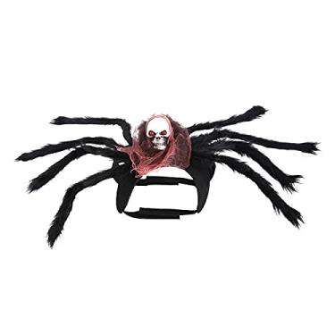 Imagem de Pet Spider Chest Back Small Cats and Dogs Skeleton Spider Pet Halloween Costumes Gatos e cães Halloween Pet Fantasias