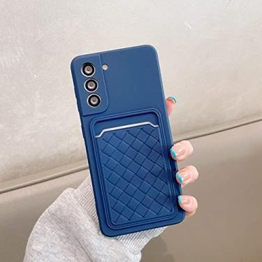 Imagem de Titular do cartão de tecelagem caso carteira para Samsung Galaxy S21 Plus Ultra A72 A52 A32 A22 A51 A71 A12 A50S M51 M30S capa de silicone macio, T5, para Samsung A12