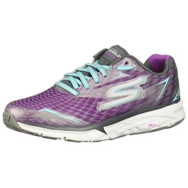 Imagem de Skechers Women's GOrun Forza 2 Running Shoe (6.5, Charcoal/Purple)