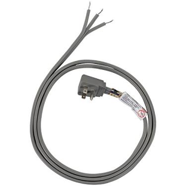 Imagem de Certified Appliance Accessories 15-0346 Cabo de alimentação para aparelho de 15 Amp, 1,8 m, 3 fios, aterrado, cabeça de plugue de ângulo reto