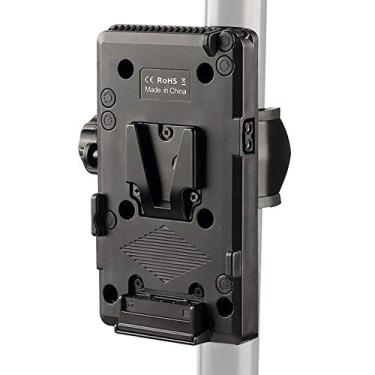 Imagem de Placa de suspensão V-Lock da bateria V-Mount, de fonte de alimentação D-TAP com suporte de fixação, montagem fixa em forma de U, para lâmpada de câmera, monitor e câmera