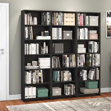 Imagem de Conjunto com 3 Estantes Madalena Preto