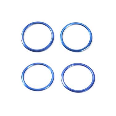 Imagem de Para Camaro Accessories puxadores de ar condicionado para saída de ar condicionado para Chevrolet Camaro 2016-2020, alumínio azul, 4 peças