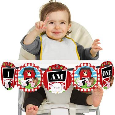 Imagem de Farm Animals 1st Birthday - I Am One - First Birthday High Chair Banner