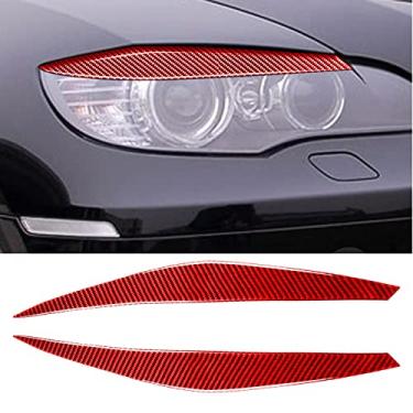 Imagem de JEZOE Decalque adesivo para decoração de sobrancelha lâmpada decalque, para BMW X6 E71 2008-2014 Acessórios exteriores de carro