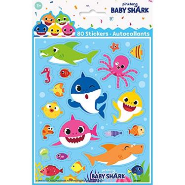 Imagem de Unique Baby Shark Sticker Sheets - 4 Pcs