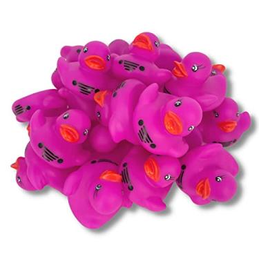 Imagem de Patos de borracha VHOB You've Been Ducked | Pacote com 20 | Pato de borracha com 5,7 cm de largura e 4,4 cm de altura | Use com etiquetas de pato | Pato rosa Tuscadero (patos de borracha rosa)