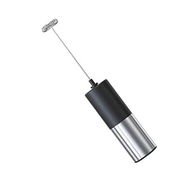 Imagem de Espumador de leite elétrico ABS/aço inoxidável mini espumador de leite sem fio portátil 3V pequeno ferramenta fofa