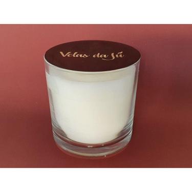 Imagem de Vela Aromática Perfumada Branca Copo 265ml Com Aroma De Pitanga