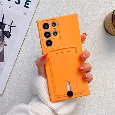 Imagem de Estojo macio de silicone líquido para Samsung Galaxy S22 S21 Plus Ultra S20 FE A03S A82 A72 A52 A32 A22 A51 A71 Carteira capa para porta-cartões, OG, para S21Ultra