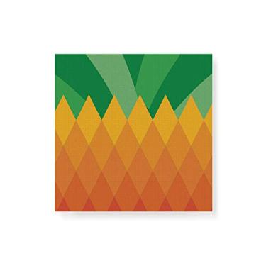 Imagem de Arte Maníacos Quadro Decorativo em Tela Canvas Abacaxi Flat - 30x30cm